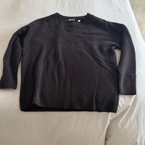 Brown V-Neck Sweater